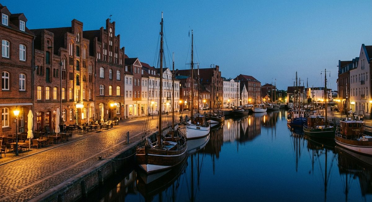 Stralsund bei Nacht